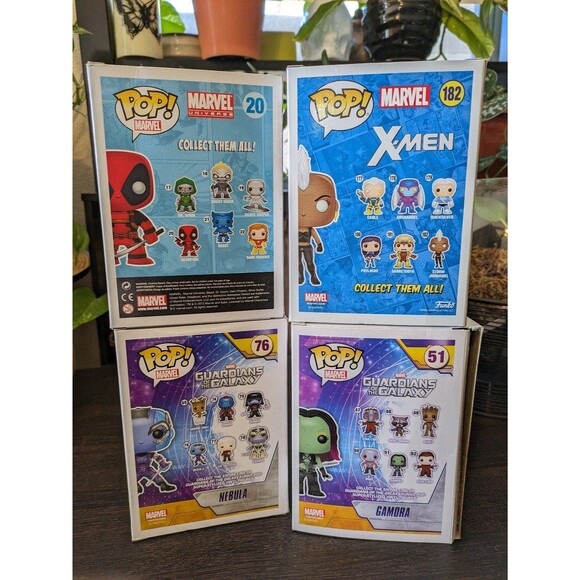 Marvel Funko Pop lot Gamora Nebula Storm Deadpool X-Men GOTG Box Damage OOB - Picture 3 of 6
